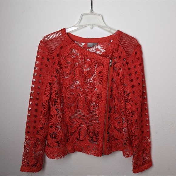 ASOS CURVE Mixed Lace Panel Jacket - Picture 8 of 14